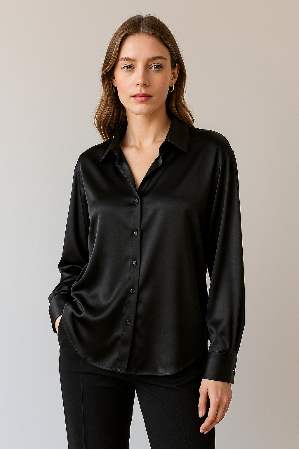 Fifine | Women's Silk Shirt | Elegant, Luxurious & Versatile | Perfect for Autumn