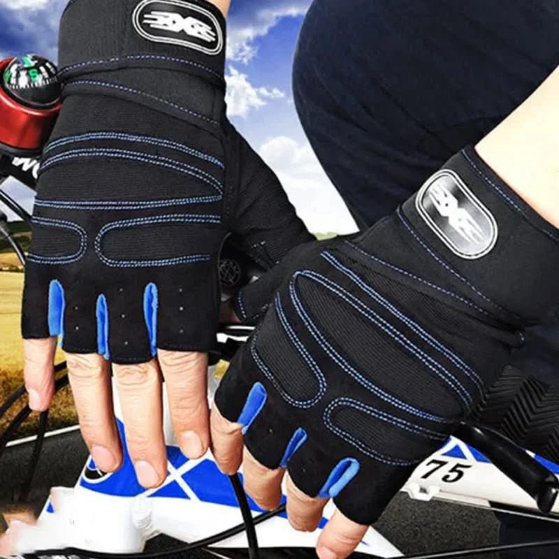 FITFLEX - Shock-resistant training gloves with wrist support | For weight training, fitness & cycling