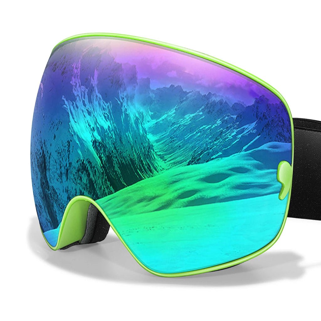 FROSTBLICK – Premium ski goggles with anti-fog coating, UV400 protection & night vision lens
