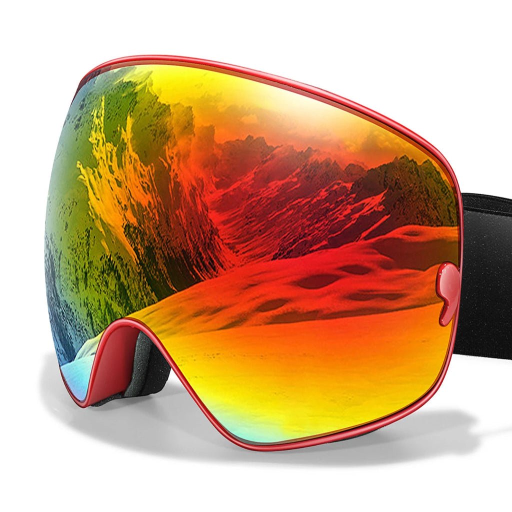 FROSTBLICK – Premium ski goggles with anti-fog coating, UV400 protection & night vision lens