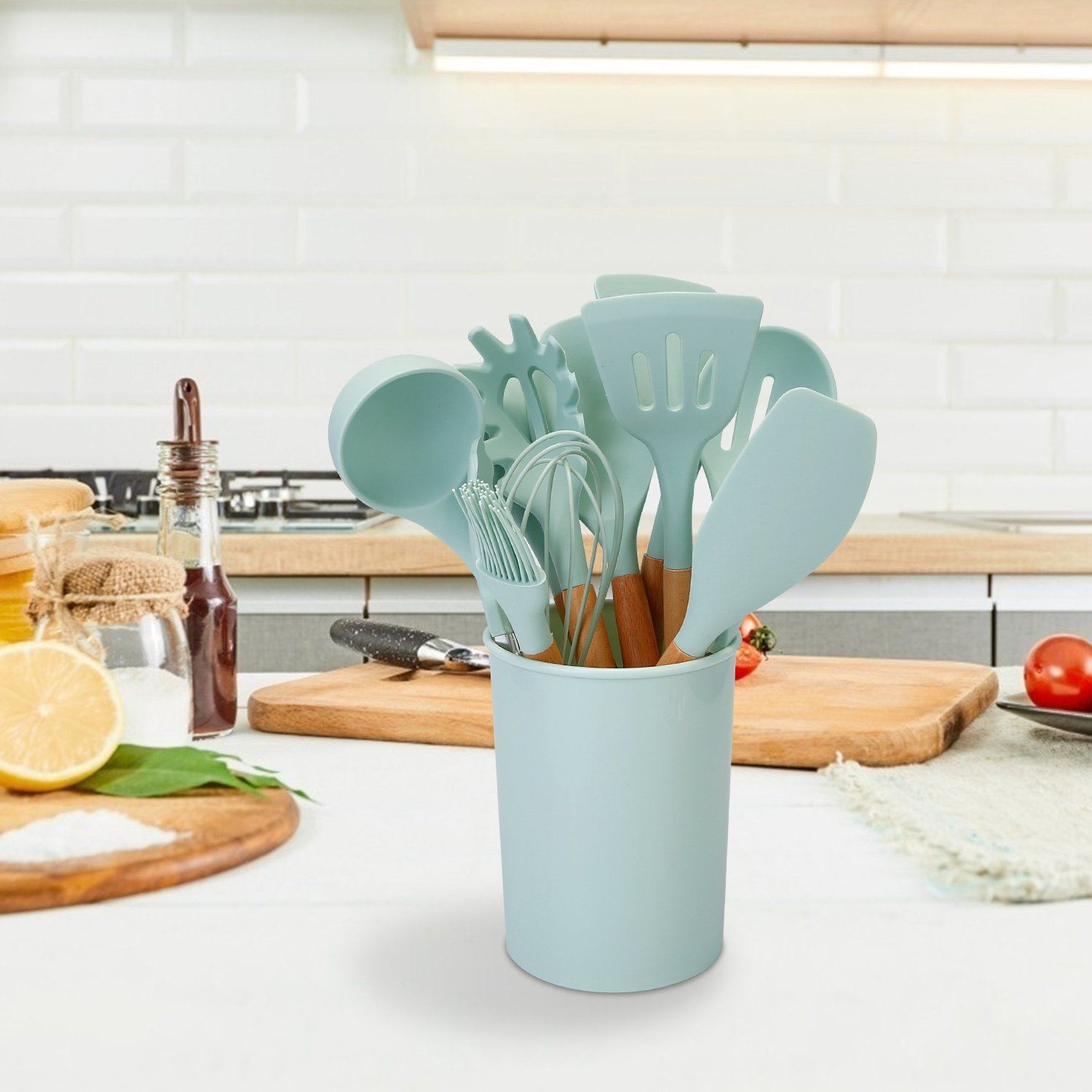 Glevato | 11-Piece: Silicone Kitchen Utensil Set