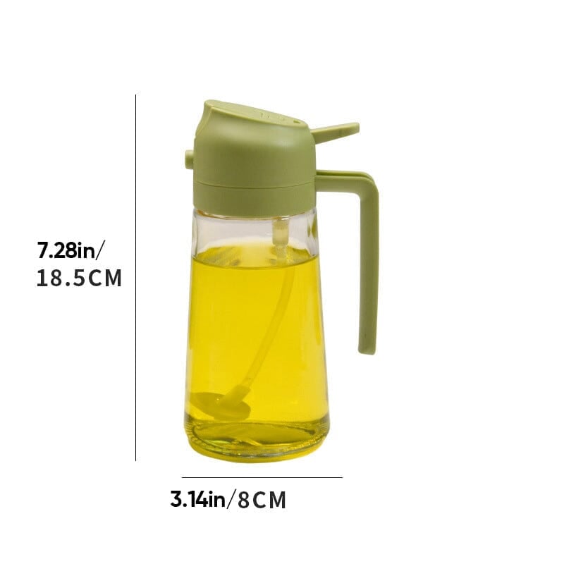 Glevato | 2-in-1 Glass Oil Sprayer and Dispenser