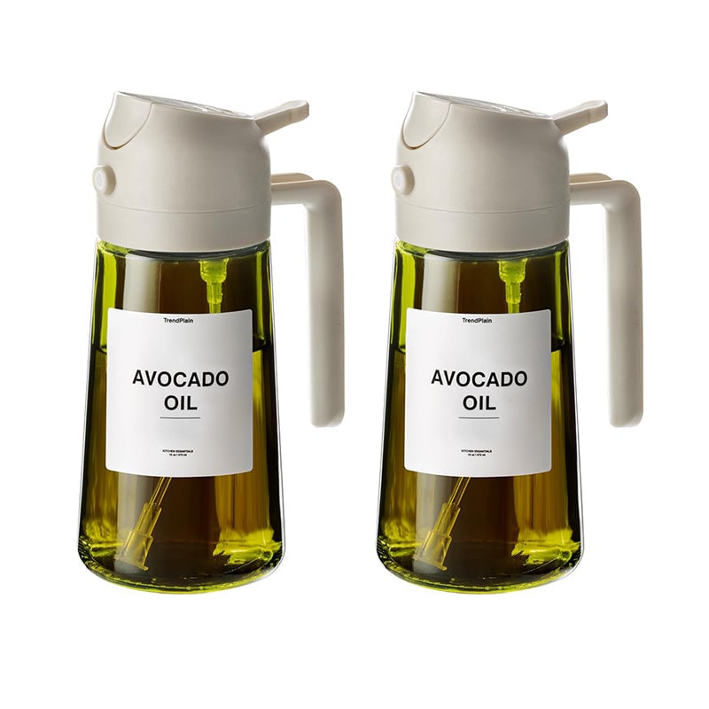 Glevato | 2-in-1 Glass Oil Sprayer and Dispenser