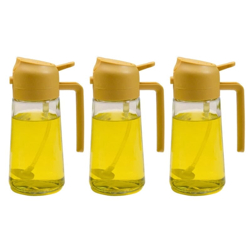 Glevato | 2-in-1 Glass Oil Sprayer and Dispenser