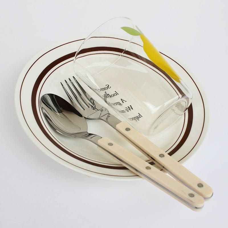 Glevato | 24-piece stainless steel cutlery set with engraving