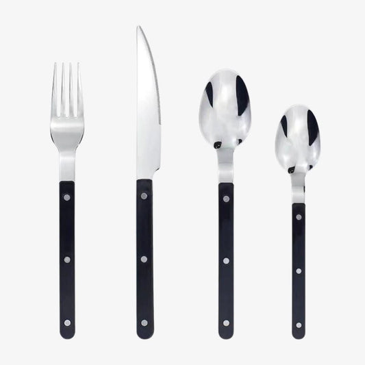Glevato | 24-piece stainless steel cutlery set with engraving