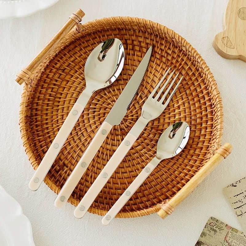 Glevato | 24-piece stainless steel cutlery set with engraving