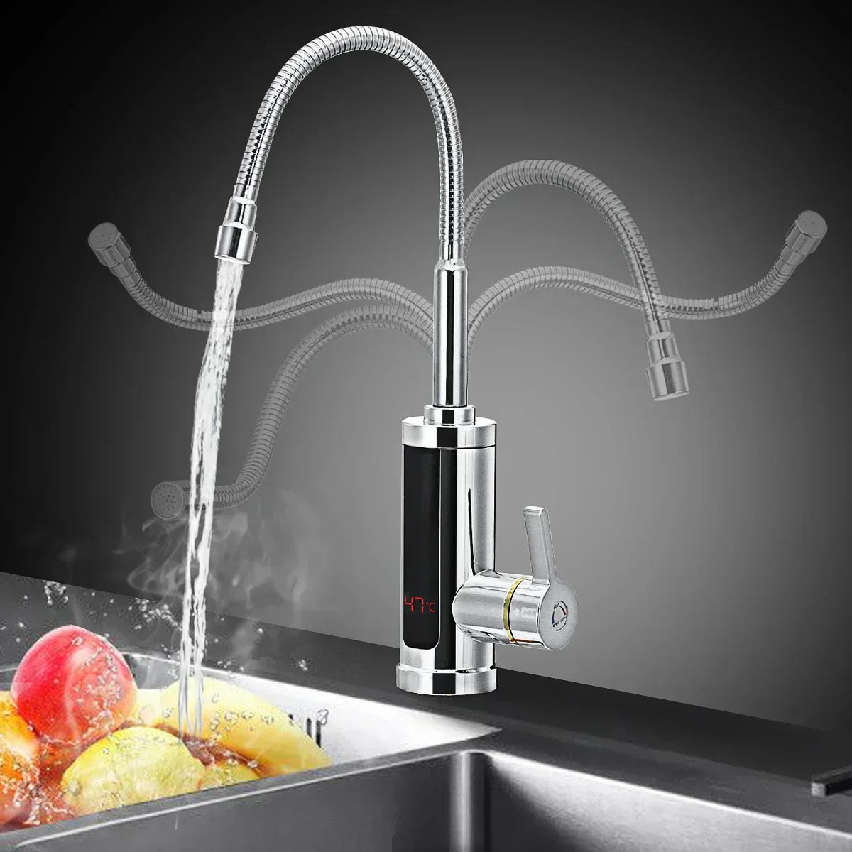 Glevato | 3000W Electric Kitchen Faucet with Instant Hot Water - FlowHeat