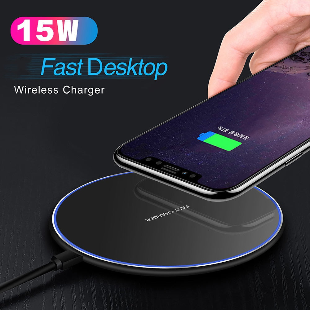 Glevato | 30W Fast Wireless Charging Pad | Premium USB C Charging Cable MagSafe Charger for Apple iPhone, Samsung & Android - Fast Wireless Charging Pad