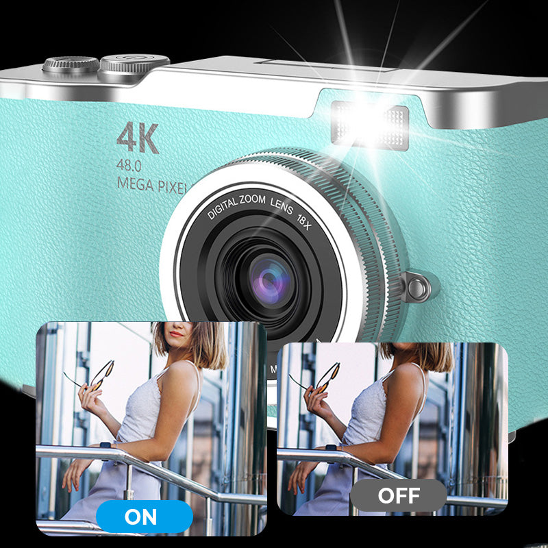 Glevato | 4K HD Flip Screen Digital Camera