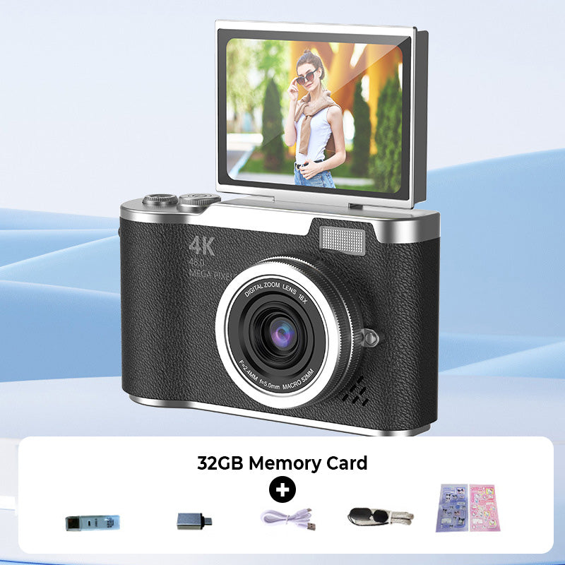 Glevato | 4K HD Flip Screen Digital Camera