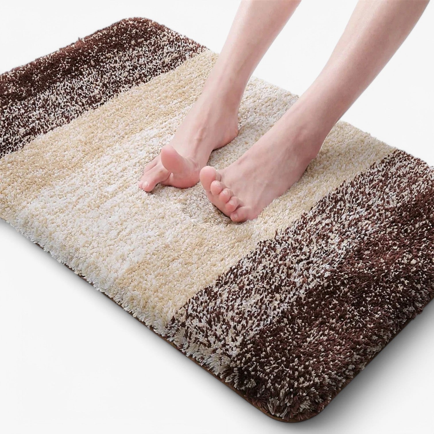 Glevato | Absorbent Non-Slip Bath Mat, Quick Dry Bathroom Rug