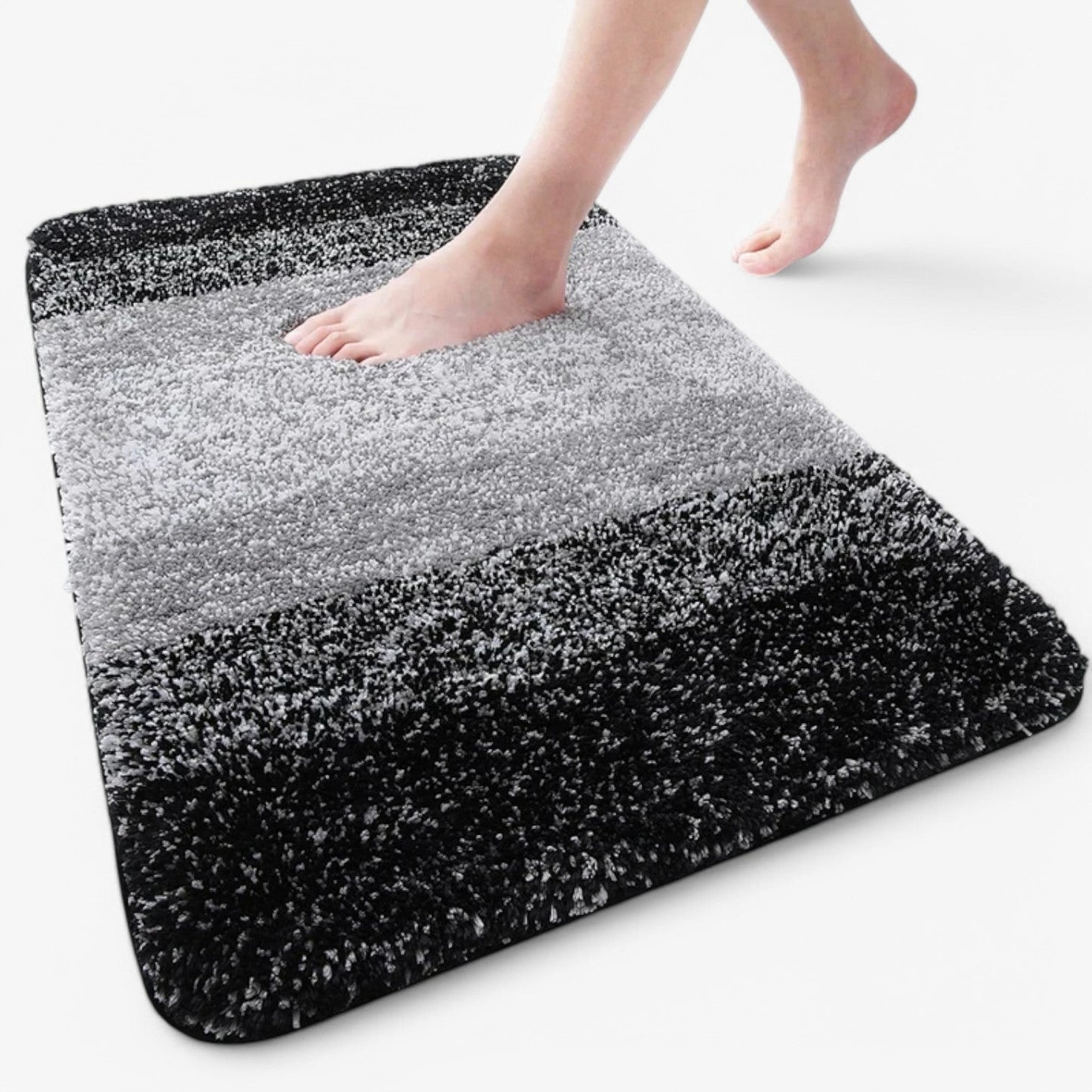 Glevato | Absorbent Non-Slip Bath Mat, Quick Dry Bathroom Rug