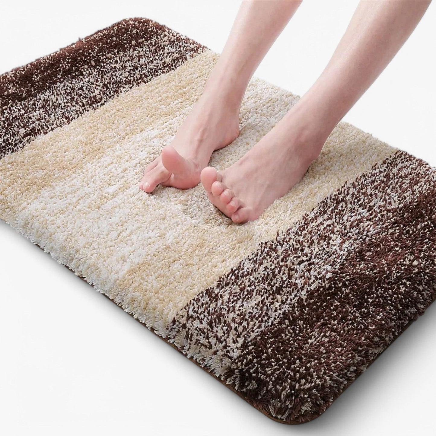 Glevato | Absorbent Non-Slip Bath Mat with Soft Pile