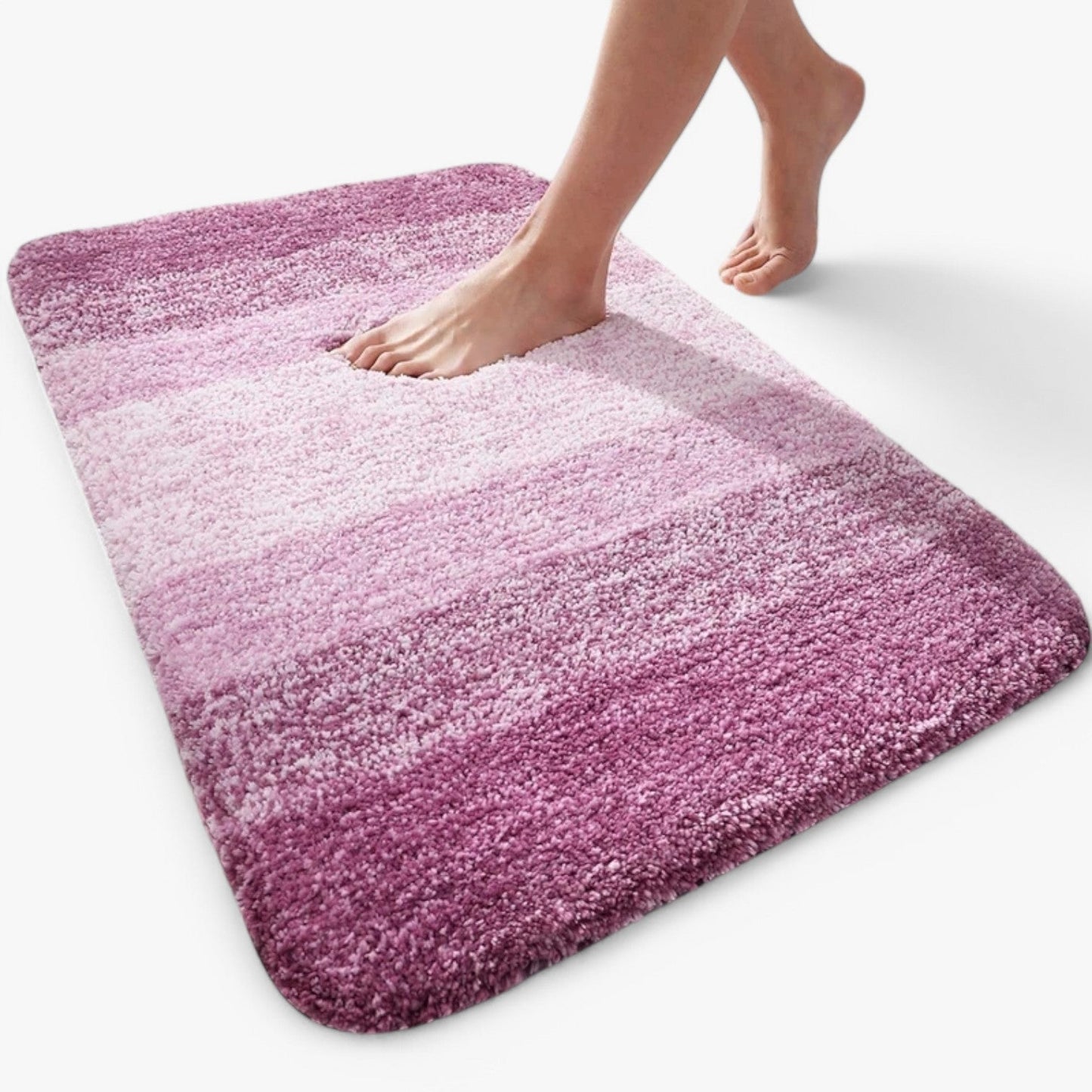 Glevato | Absorbent Non-Slip Bath Mat with Soft Pile