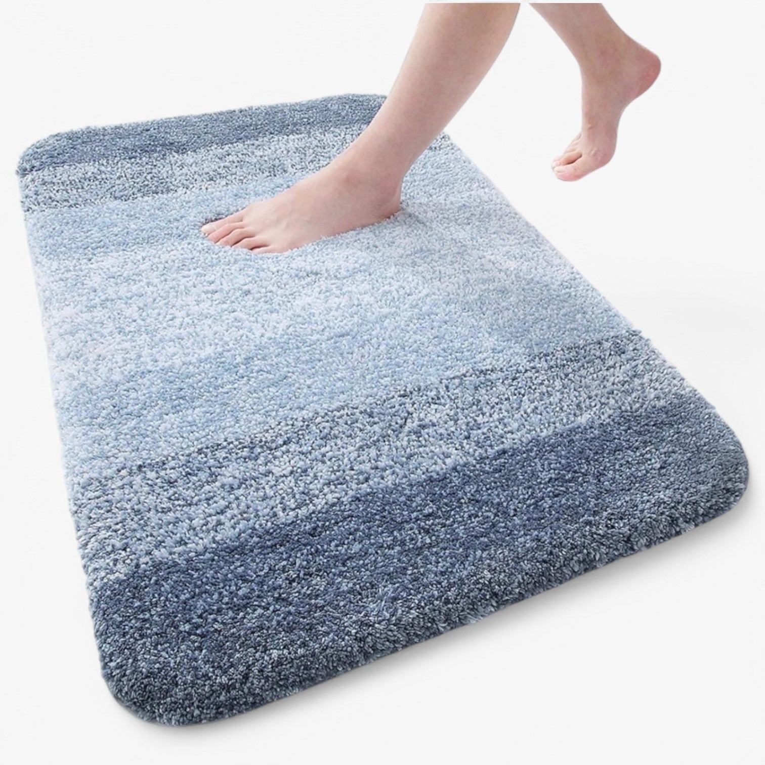 Glevato | Absorbent Non-Slip Bath Mat with Soft Pile