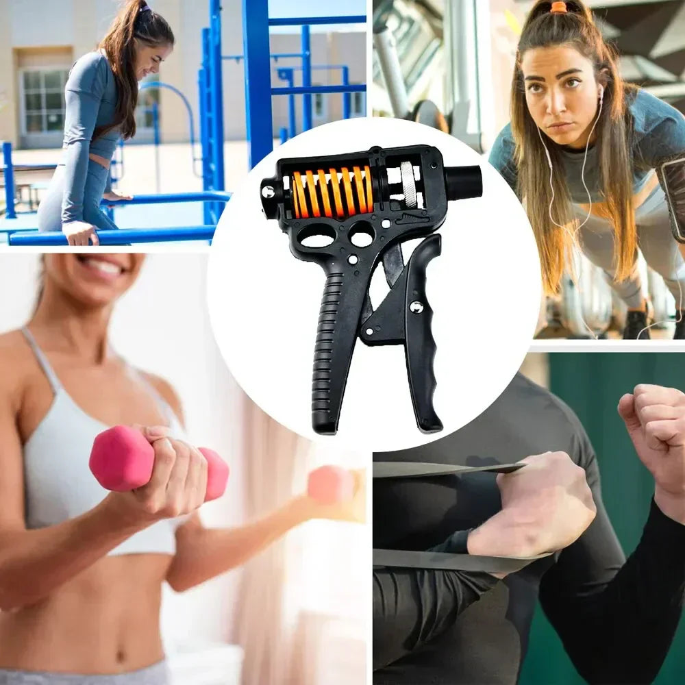 Glevato | Adjustable 5-165kg Heavy Grip Strength Training Tool - Finger Expander for Arm, Wrist, and Forearm Training