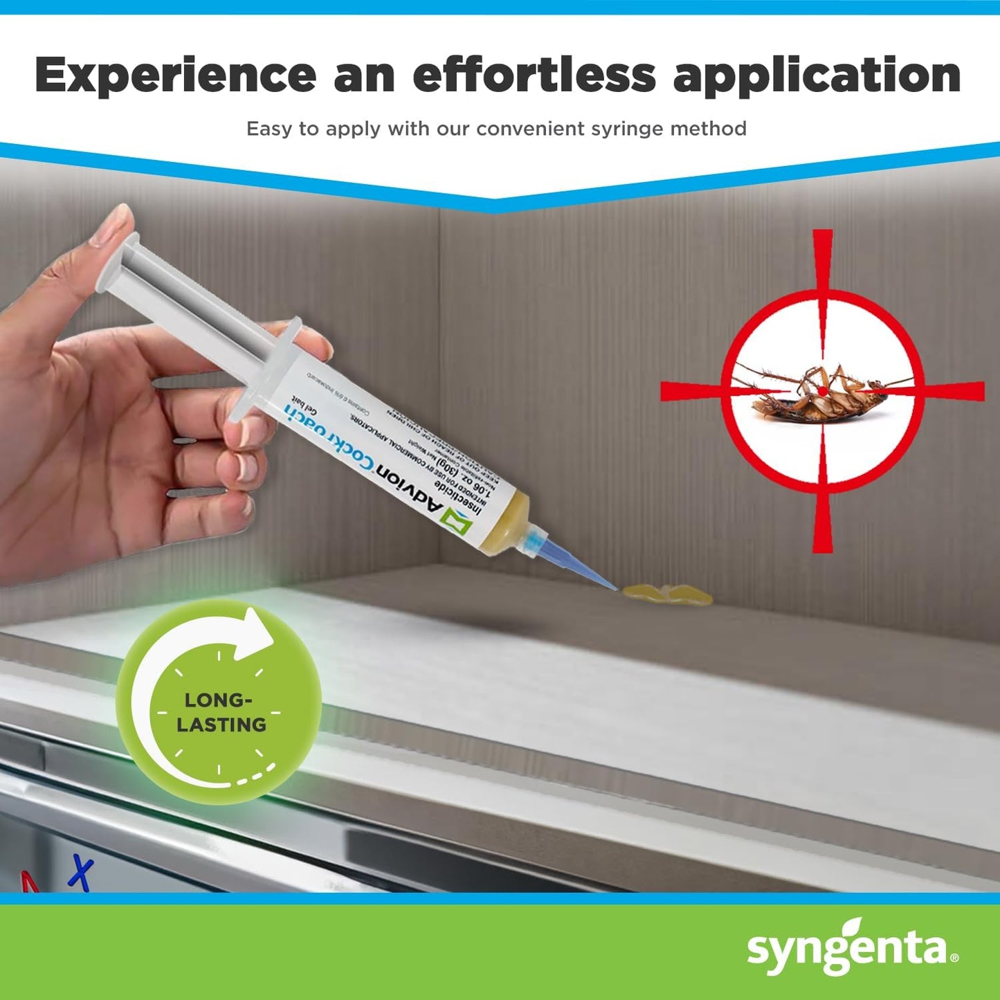 Glevato | Advion Cockroach Gel Bait, Cockroach Eliminator, No Poison Pest Control, Pest Management