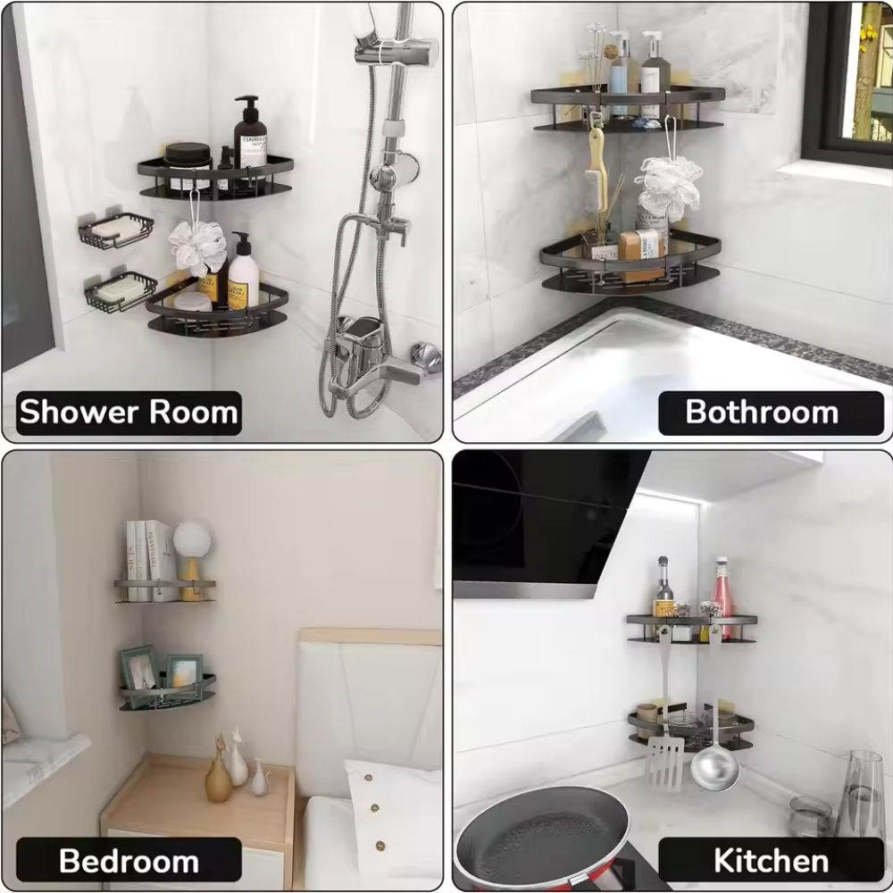 Glevato | Aluma Curve Shower Shelf