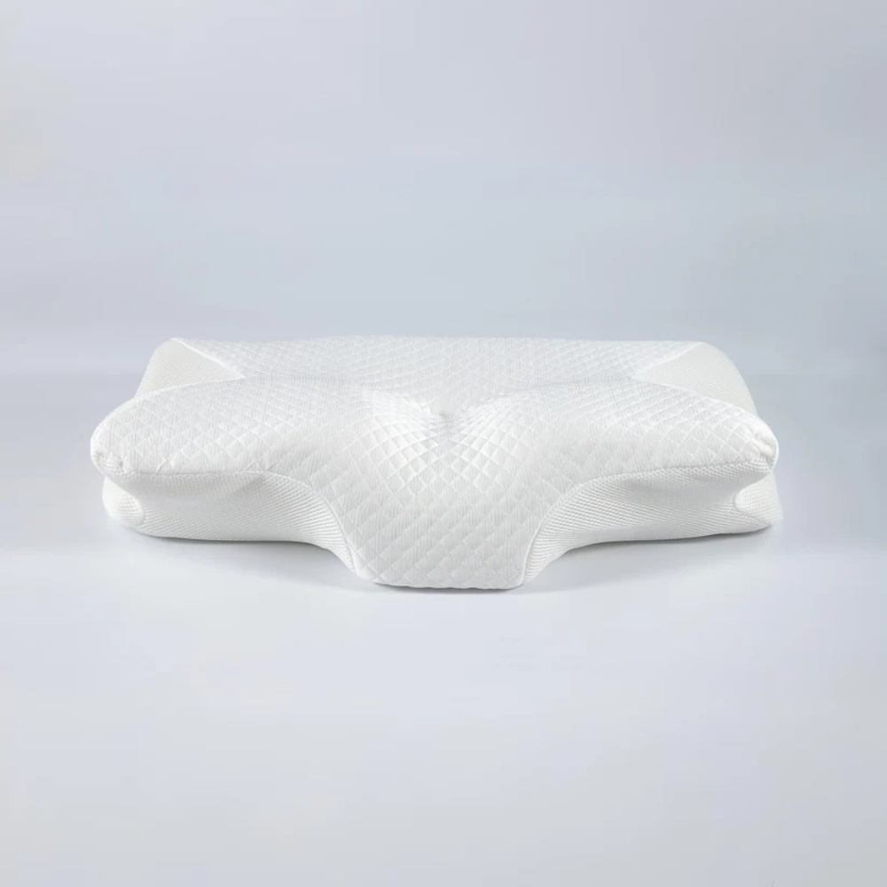 Glevato | Anti-Snore Pillow | Ergonomic Neck and Head Support | White