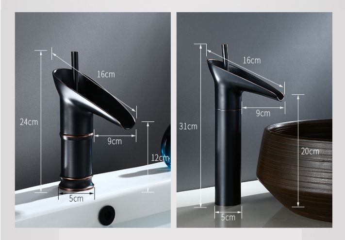 Glevato | Antique Waterfall Bathroom Faucet