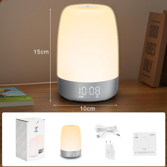 Glevato | Aurora Wake-Up Light with Natural Sounds