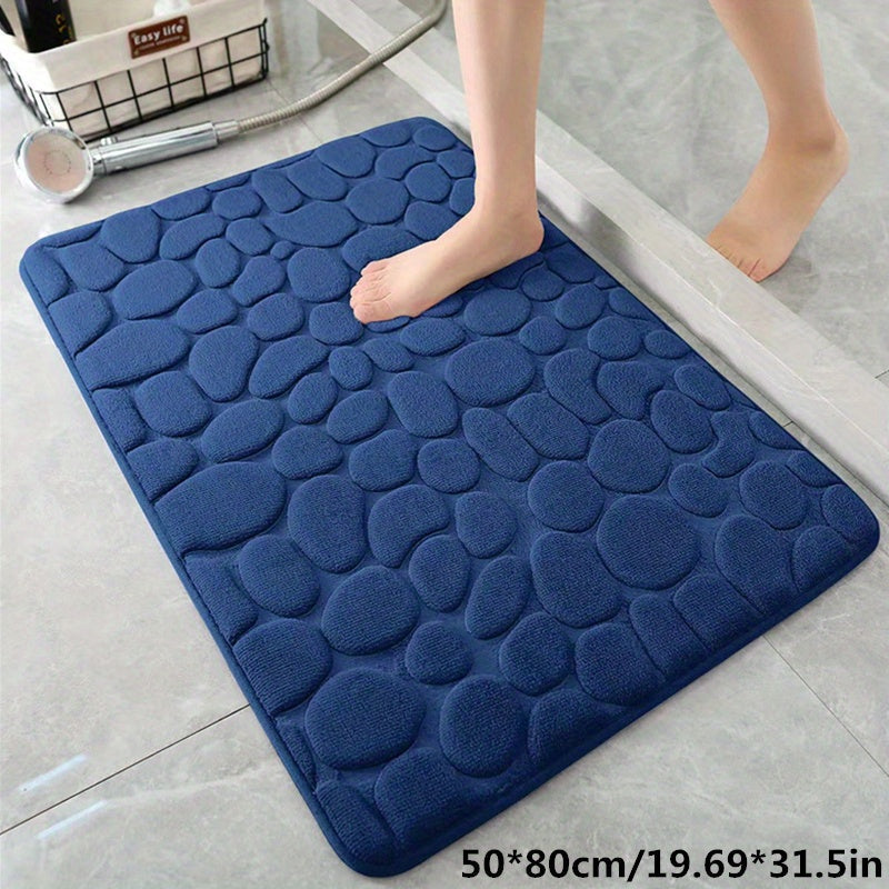 Glevato | Bath Mat | Ultra Absorbent Non-Slip Pebble Design