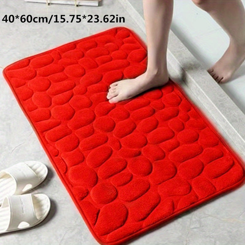 Glevato | Bath Mat | Ultra Absorbent Non-Slip Pebble Design