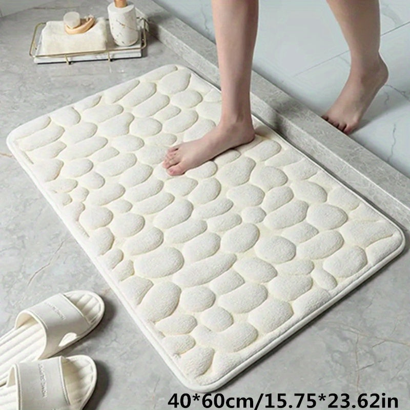 Glevato | Bathroom Non-Slip Mat with Stone Design