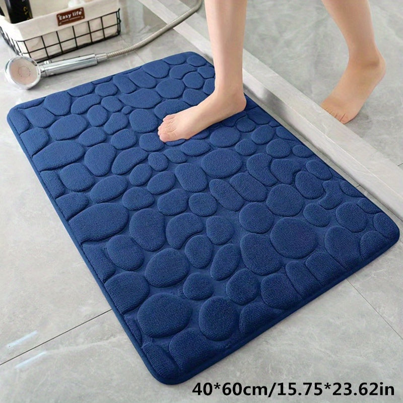 Glevato | Bathroom Non-Slip Mat with Stone Design