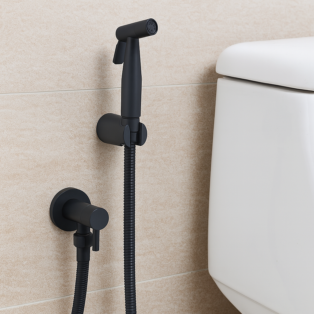 Glevato | Bidet Sprayer in Stainless Steel – Wall Mounted with Adjustable Spray