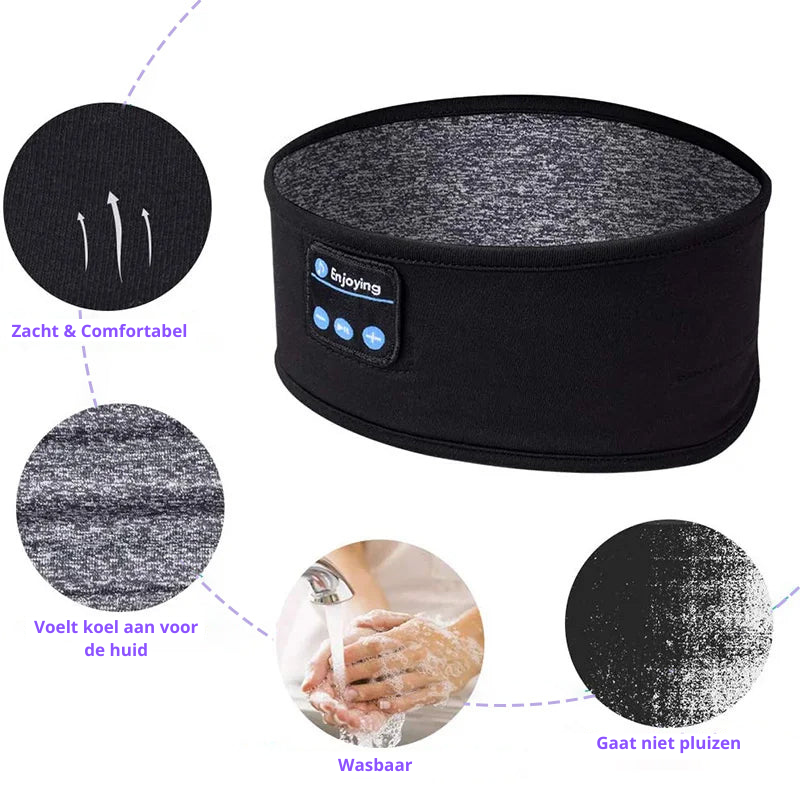 Glevato | Bluetooth Sleep Headband with Built-in Headphones