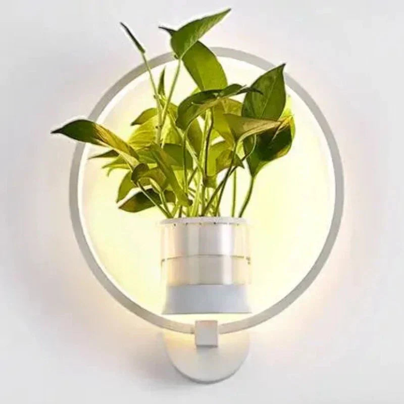 Glevato | Botanical Wall Light with Plant | Stylish Wall Lighting