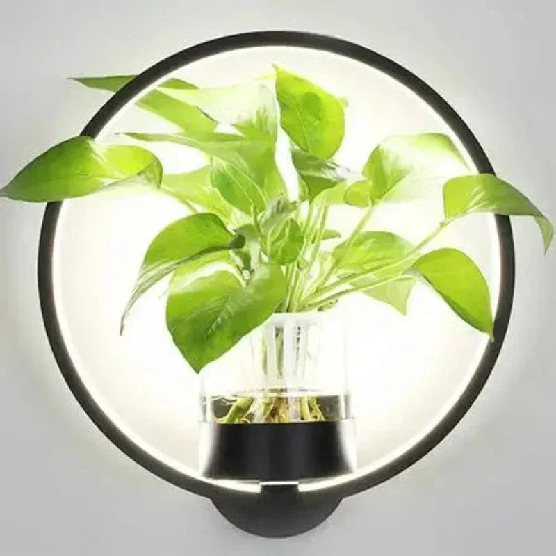 Glevato | Botanical Wall Light with Plant | Stylish Wall Lighting