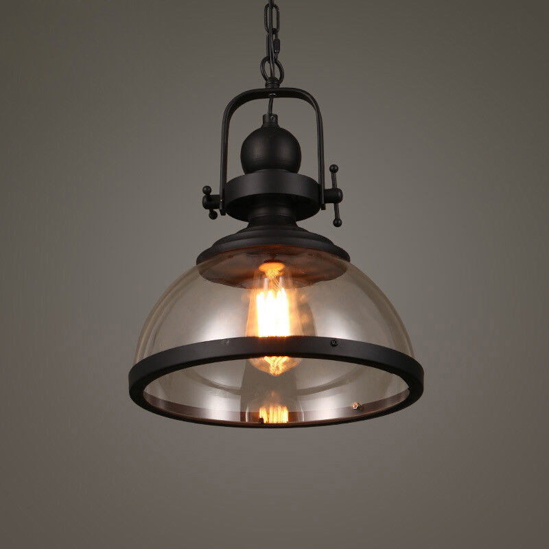 Glevato | Bowl-Shaped Glass Pendant Light | Industrial Retro Design