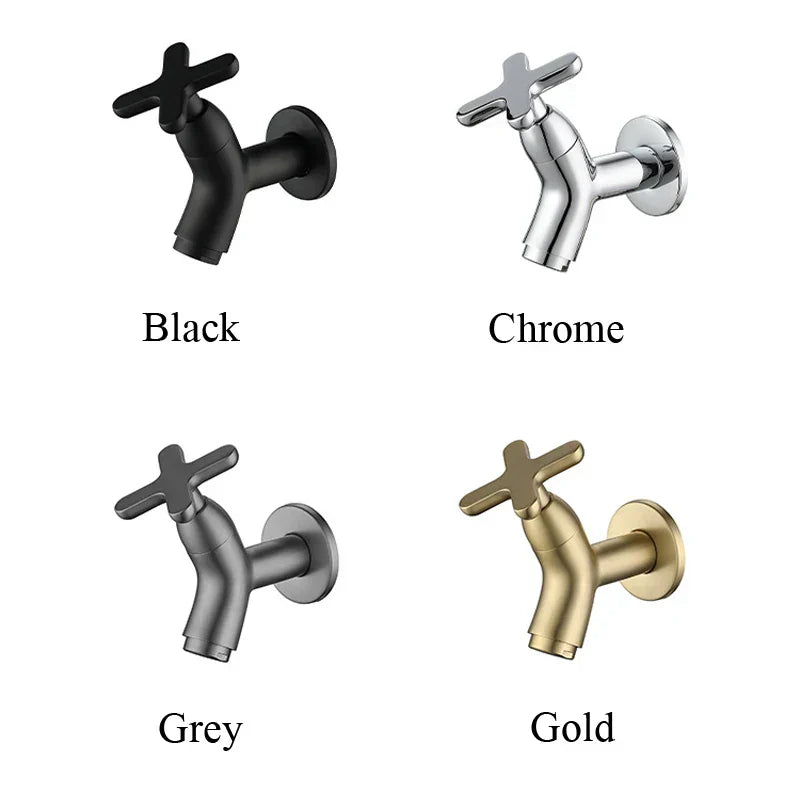 Glevato | BrassFlow – Wall-Mounted Cold Water Tap in Solid Brass