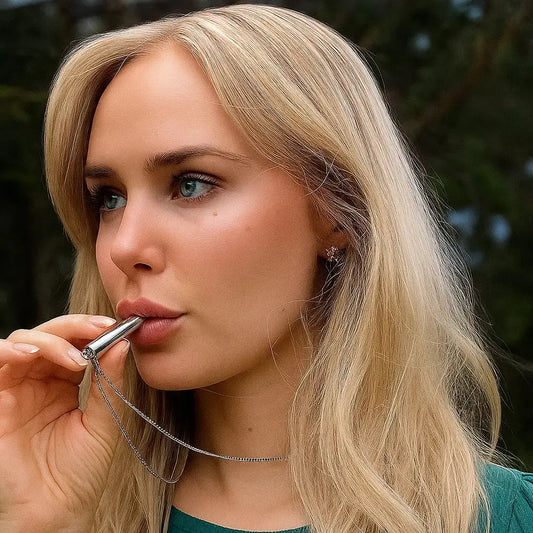 Glevato | Breathing Chain Made of Stainless Steel – For Quitting Smoking & Stress Relief
