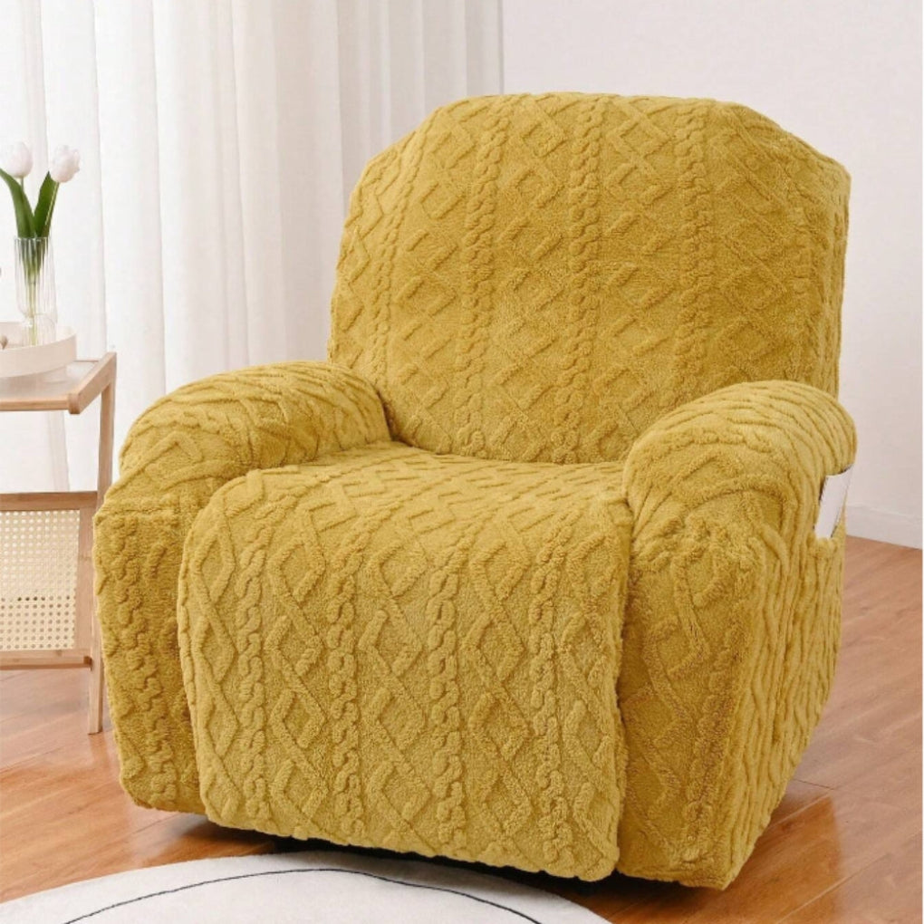 Glevato | Cable Knit Recliner Sofa Cover