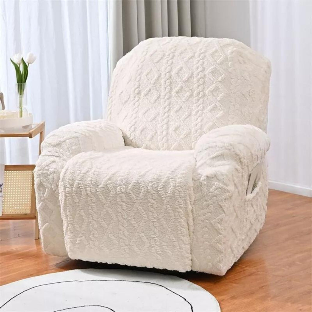 Glevato | Cable Knit Recliner Sofa Cover