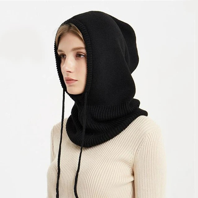 Glevato | Cashmere Knit Winter Hat with Hood – Warm & Elegant