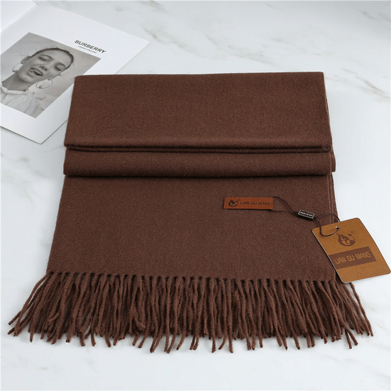 Glevato | Cashmere Scarf with Tassels for Warmth and Elegance