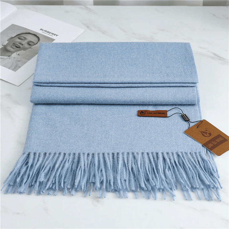 Glevato | Cashmere Scarf with Tassels for Warmth and Elegance