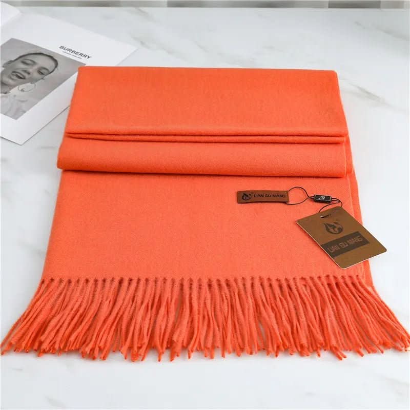 Glevato | Cashmere Scarf with Tassels for Warmth and Elegance