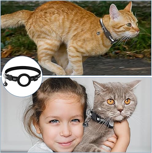 Glevato | Cat GPS Tracking Collar | Quick Release Lock, Reflective Design & Durable for Outdoor Safety Adventures
