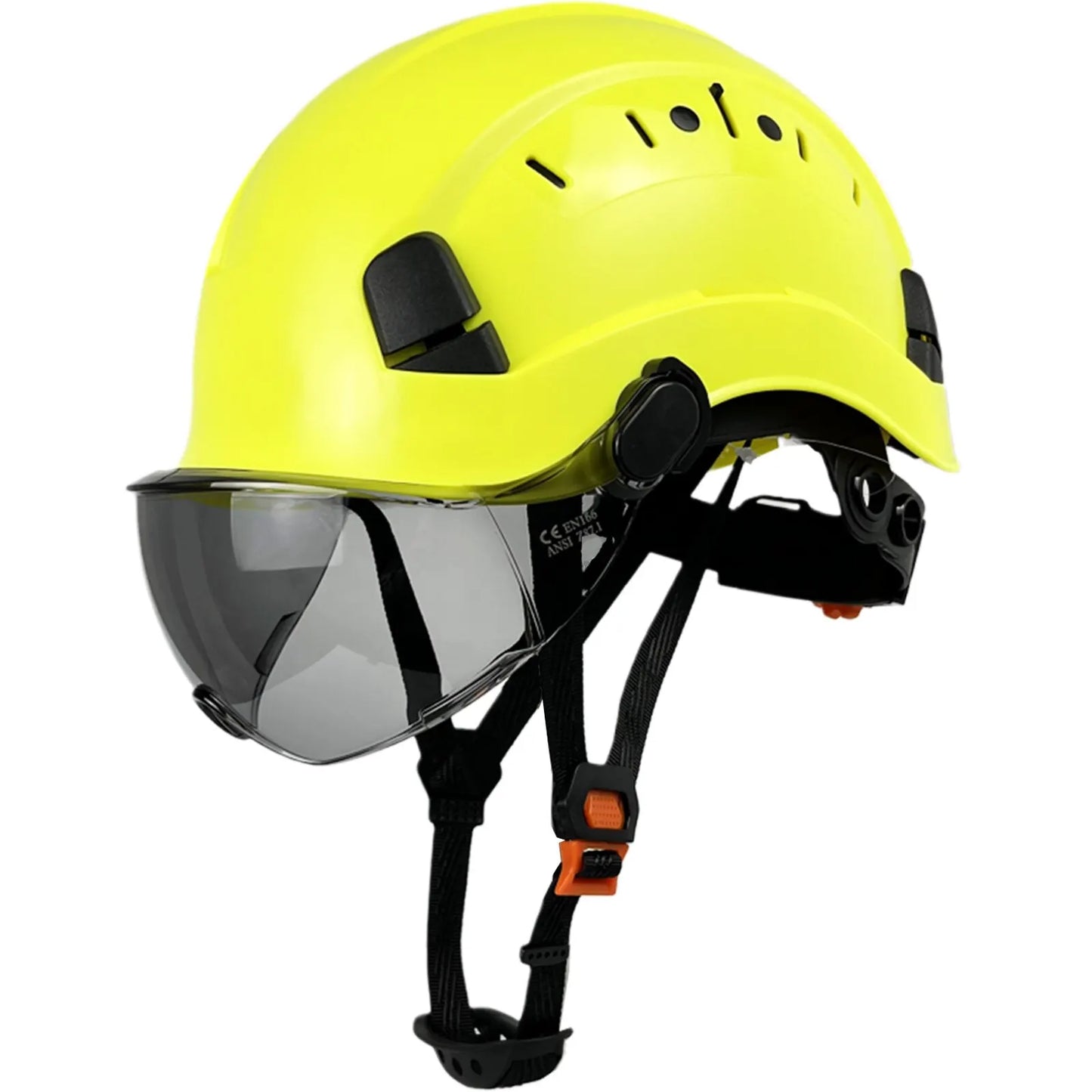 Glevato | CE ABS Safety Helmet with Goggles & Visor – SafeGuard