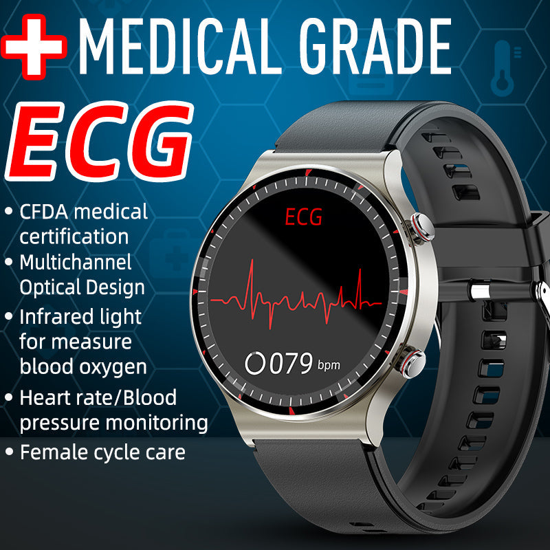 Glevato | CFDA EKG Blood Oxygen Heart Rate Health Monitoring Smart Watch