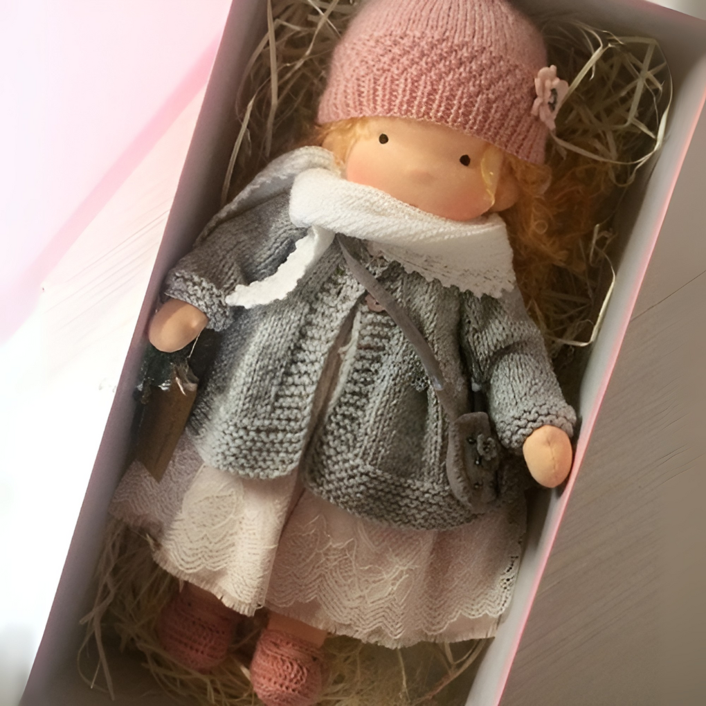 Glevato | Children's Waldorf Cloth Doll with Simple Face