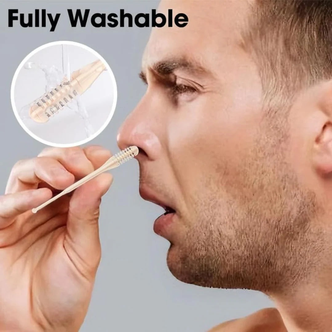 Glevato | Compact Nose Hair Trimmer with 360° Rotating Head – Precise Grooming for Men and Women