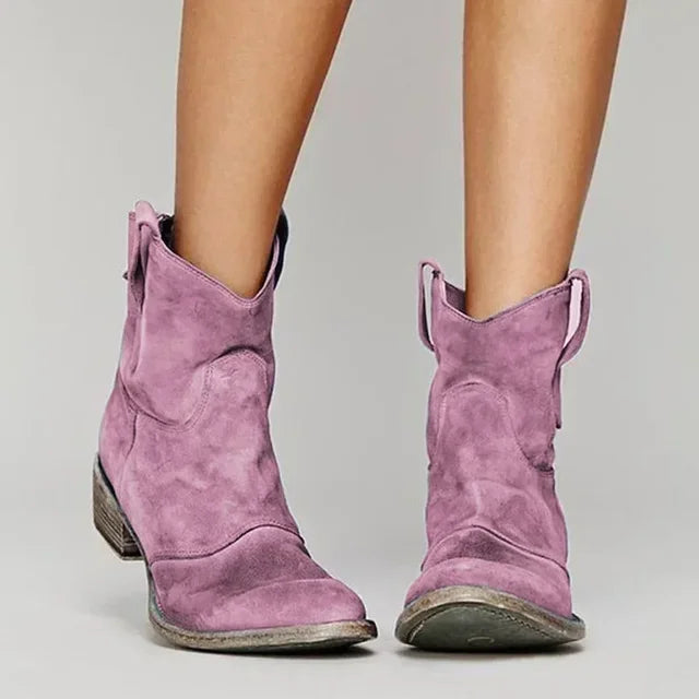 Glevato | Cowboy Ankle Boot in Vintage Style