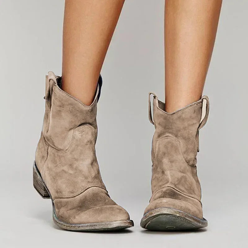 Glevato | Cowboy Ankle Boot in Vintage Style